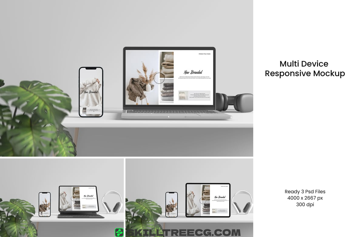 Multi Device Responsive Mockup（532221）-技能树
